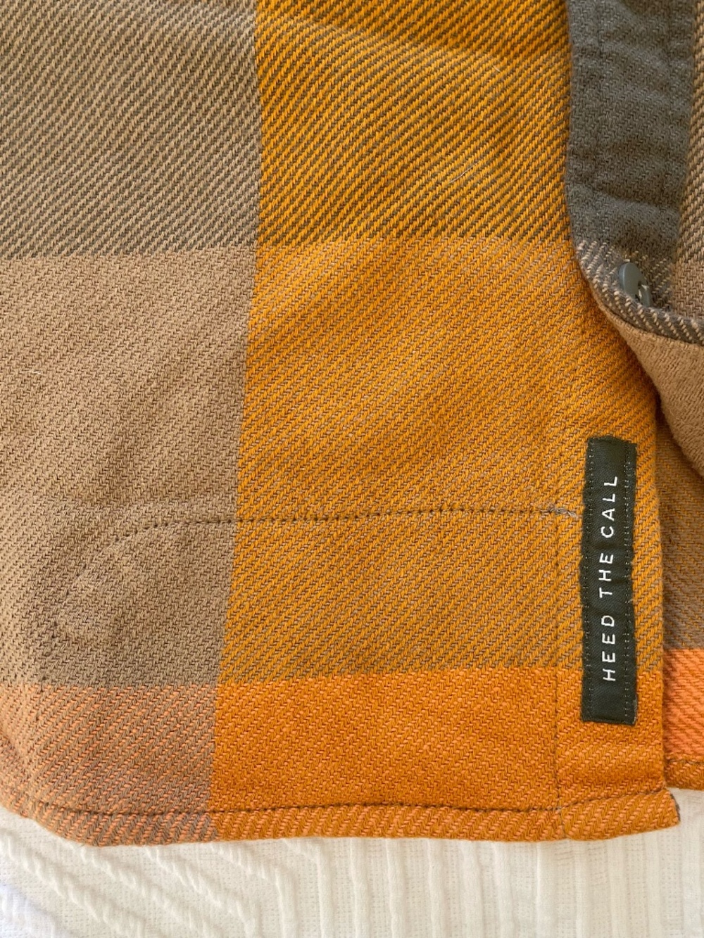 Howler Bros Men's L Outback Plaid Roadanthe Flannel Button Up Sol Glow NWT - Picture 9 of 16